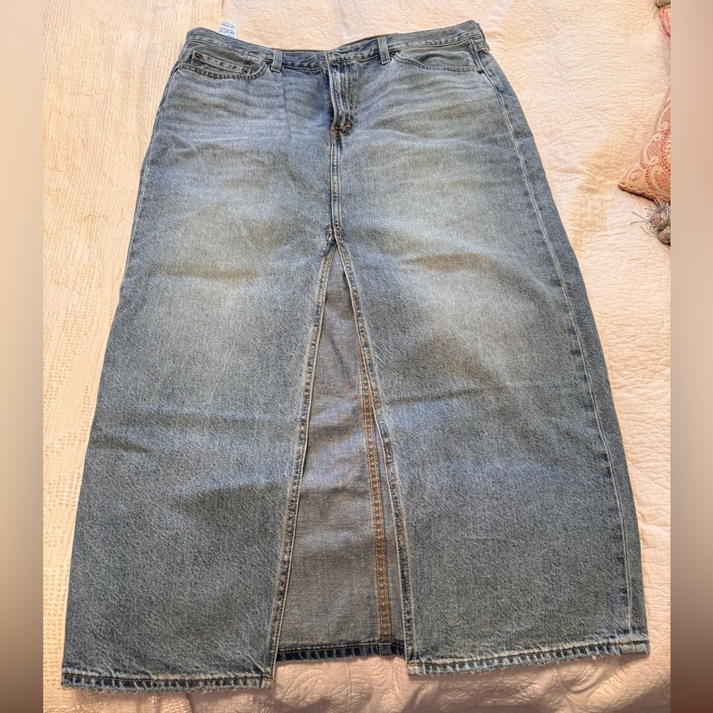Levi's Premium Denim Jean Long Skirt